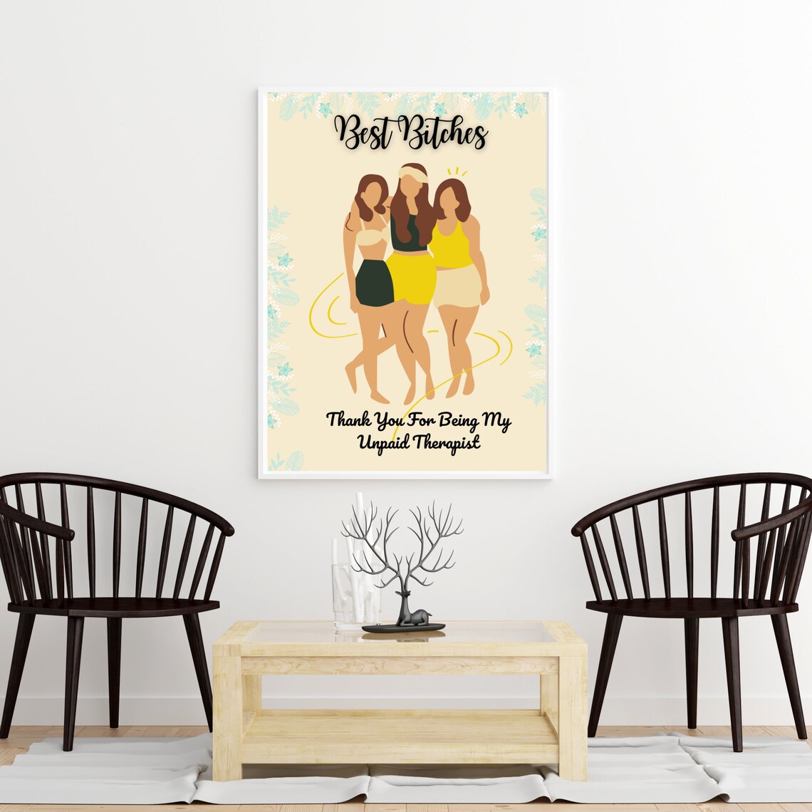 Best Friend Wall Art Friendship Print Best Friend Gift Gift | Etsy