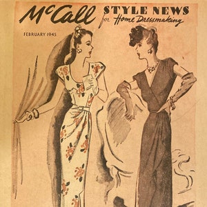 McCall&#39;s Style News for Home Dressmaking - February 1945 - PDF