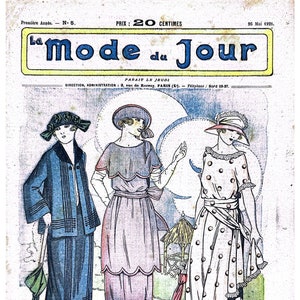 La Mode du Jour - May 26, 1921 - PDF
