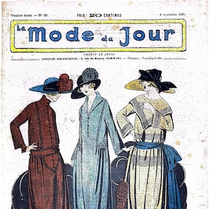 La Mode du Jour - September 8, 1921 - PDF