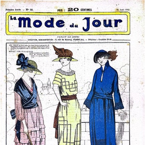 La Mode du Jour - August 25, 1921 - PDF