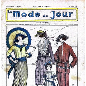 La Mode du Jour - July 28, 1921 - PDF