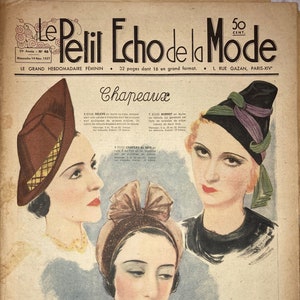 Le Petit Echo de la Mode - November 14, 1937 - PDF