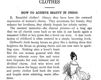 Woman’s Institute of Domestic Arts and Sciences- Harmony in Dress - 1930s Reference Edition - PDF