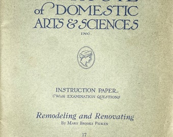 Woman's Institute of Domestic Arts and Sciences - Remodeling & Renovating - PDF