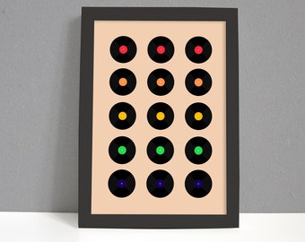 Vinile Record Stampabile Wall Art / Vinile Records / Music Wall Art / Wall Art Print / Minimal Art