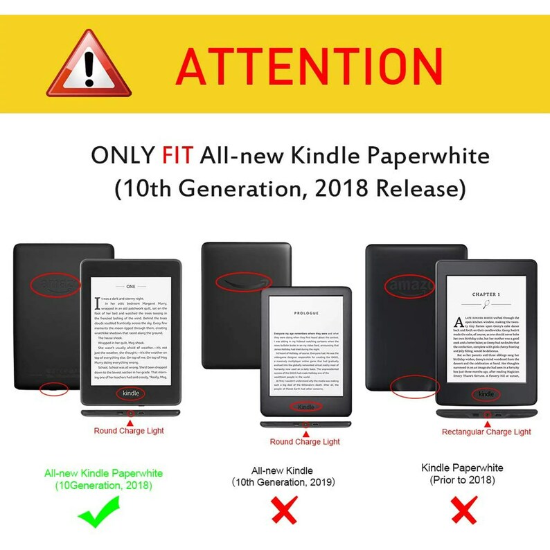 Kindle Paperwhite 2018 Clear Case Insert Etsy