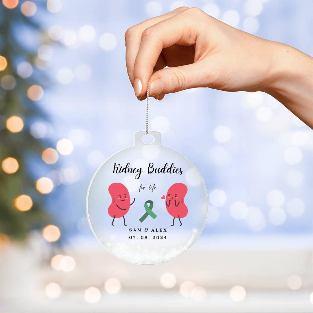 Personalized Kidney Transplant Ornament, Gift of Life, Acrylic ...