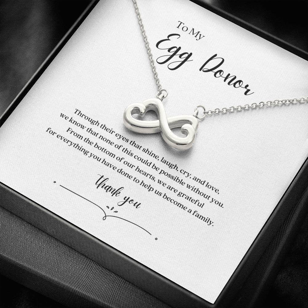 IVF Egg Donor Thank You Gift Infinity Necklace IVF Etsy