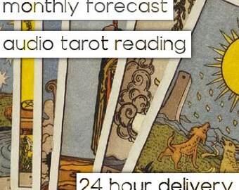 Lettura dei Tarocchi Audio con Previsioni Mensili - 24 Ore