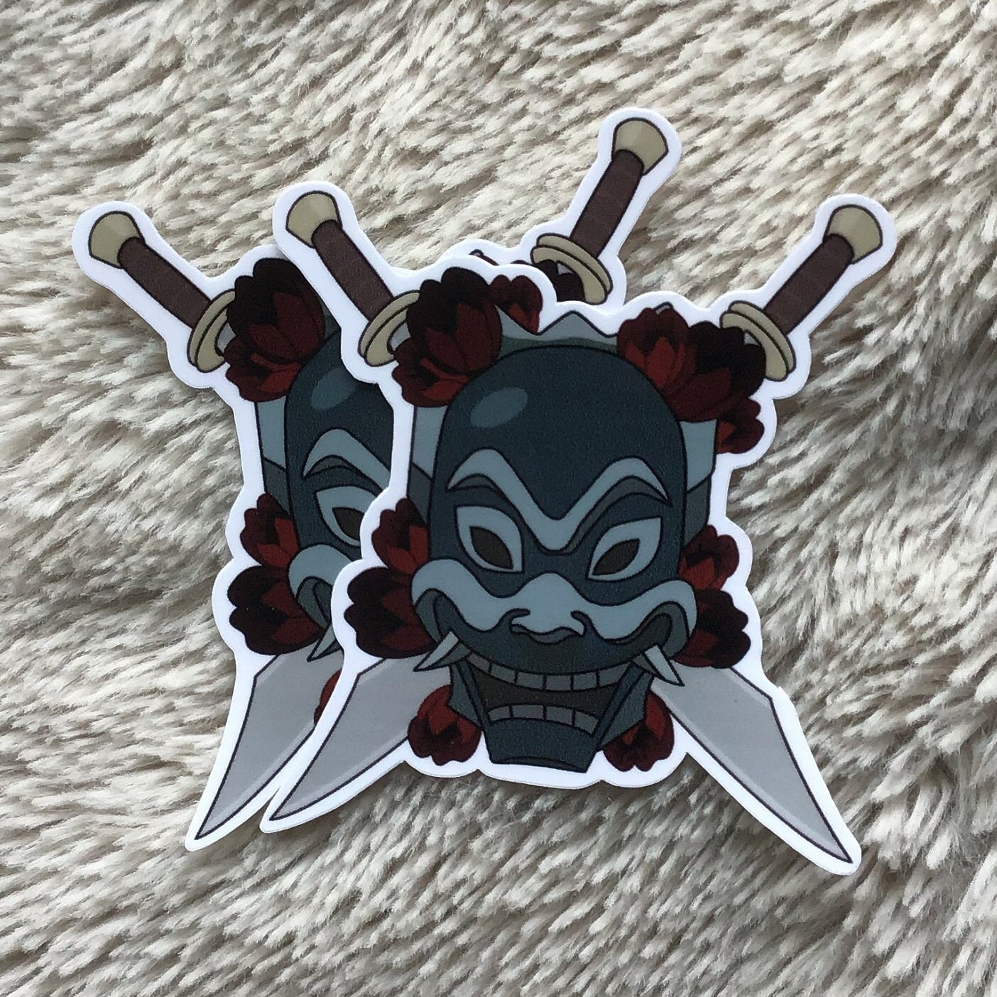 Blue Spirit Zuko sticker from Avatar the Last Airbender Etsy