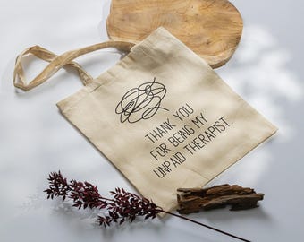 Thérapeute cadeau en sac de jute