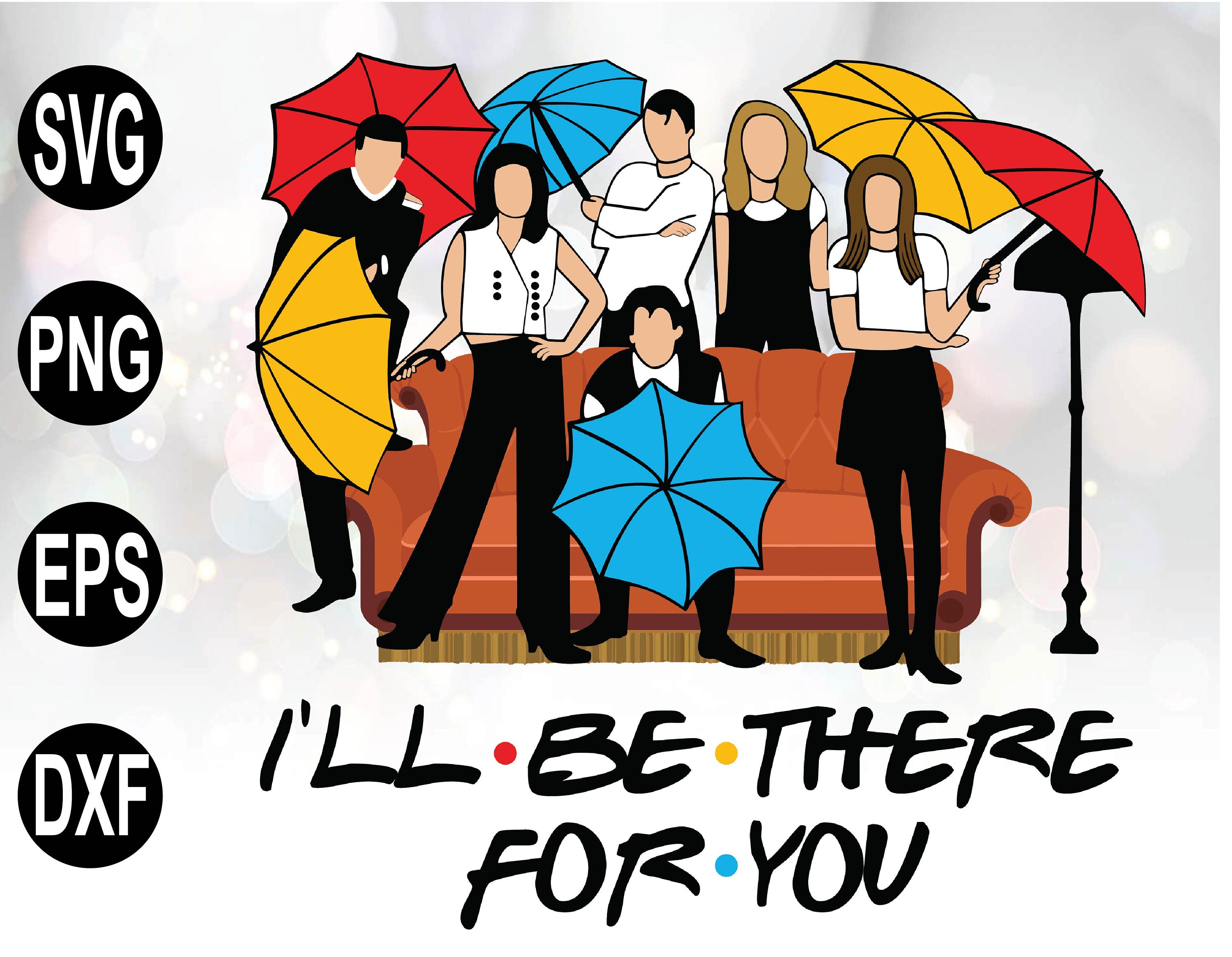 Friends TV Show SVG Files ~ Friends Svg Tv There Series | Gradrisrad