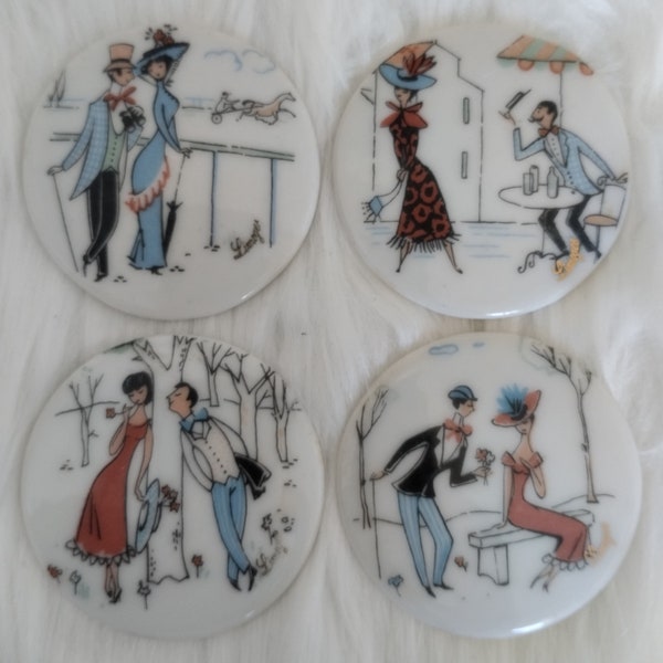 Manchon POIRE Blanc En Porcelaine De Limoges