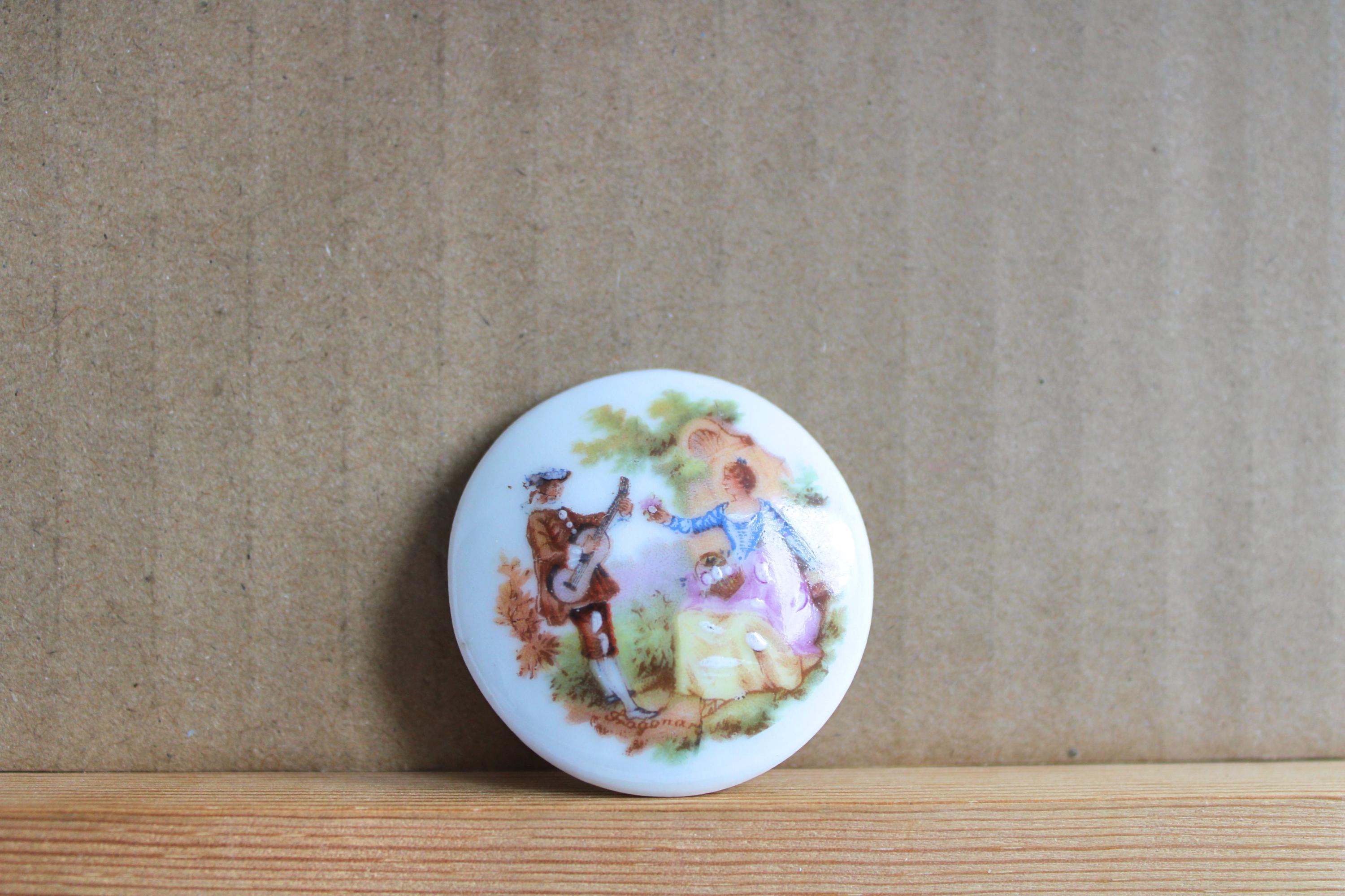 Set Miniature Porcelaine De Limoges Goumot-Labesse Style Fragonard – Numéroté