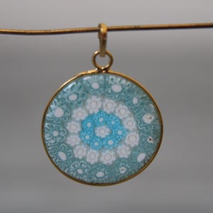 Happy - Pendentif Fleur en Verre de Murano Millefiori