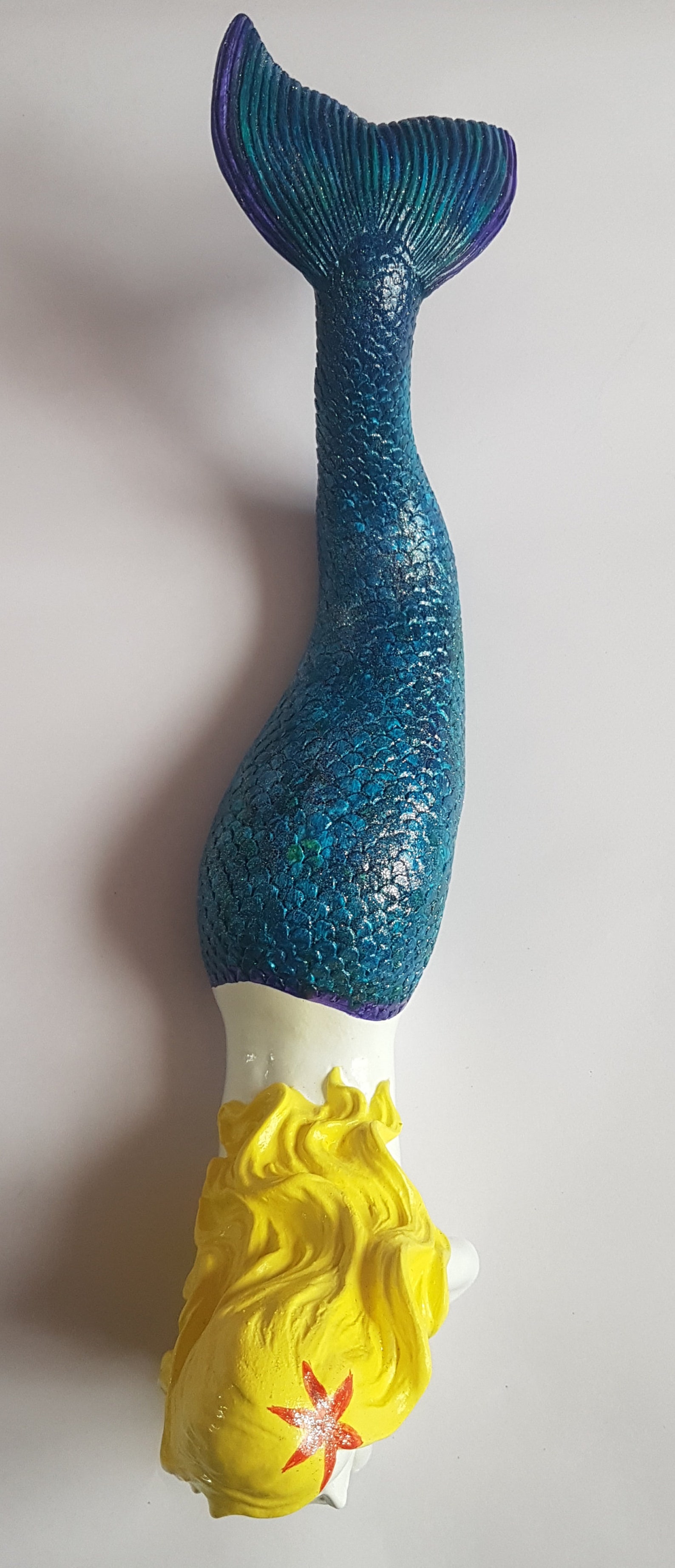 Hand Painted MERMAID Ornament, Statue Home Decor Etsy