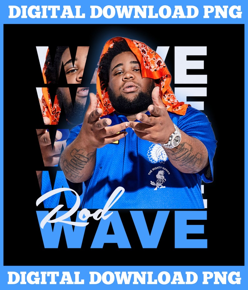 Rod Wave, Nostalgia Tour Rode Wave, Rod Wave PNG, Music Rap, Hip Hop - Etsy