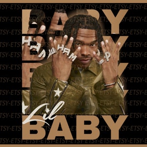 Lil Baby Rapper PNG, Rapper Lil Baby T-Shirt Design, Wandkunst Rapper, Lil Baby Poster Design, digitale Datei herunterladen