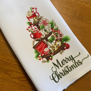 Merry Christmas Tea Towel