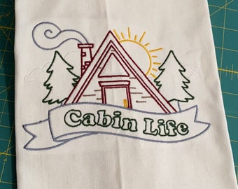 Cabin Life Tea Towel