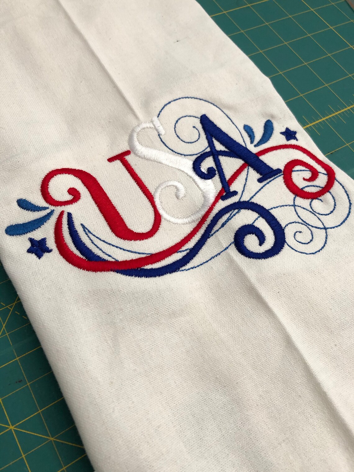 USA Tea Towel Etsy