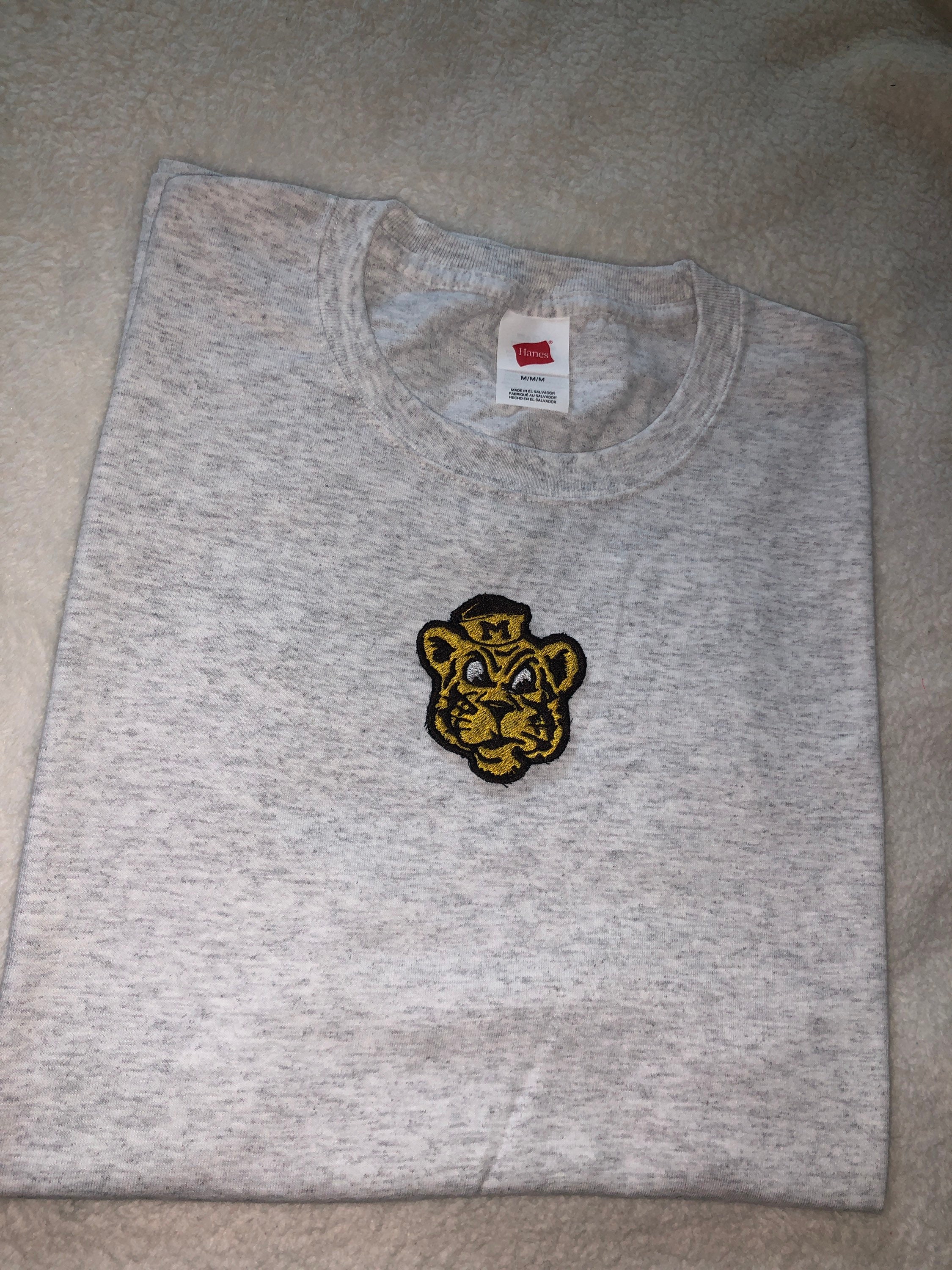 Mizzou Vintage Truman the Tiger Embroidered T-Shirt | Etsy