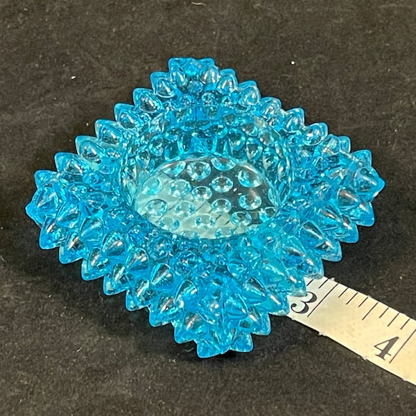 Fenton Blue Hobnail Salt Cellar