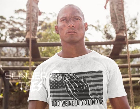 camo shirt with american flag