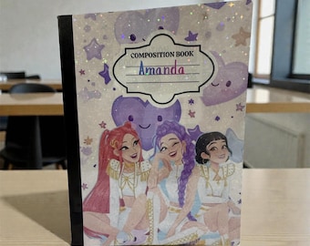 Customized Kpop Composition Notebook 80 pages Wide-Ruled