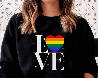 Valentines Day, Womens Love is Love Shirt, Pride Shirt, Mens Love Rainbow Shirt, Kindness Shirts, LGBTQ Support Tees, Gay Pride Shirt