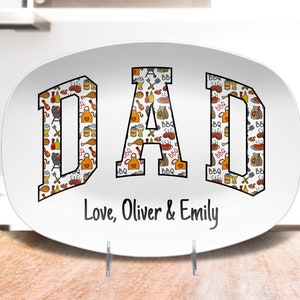 BBQ Grilling Platter Personalized Serving Tray, Father&#39;s Day BBQ Gifts, Grilling Gifts, Meat Plate, Gifts for Him