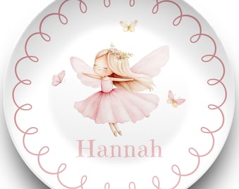 Personalized Princess Dish Set for Kids – Custom Plate, Bowl, Placemat & Mug with Name – Princess Birthday Gift