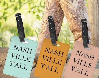 Nashville Bachelorette Party Favors, Nash Bash Luggage Tags, Bridesmaid Gift for Proposal Box, Personalized Bridal Party Gift