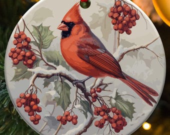 Kardinaal kerstornament, bericht uit de hemel