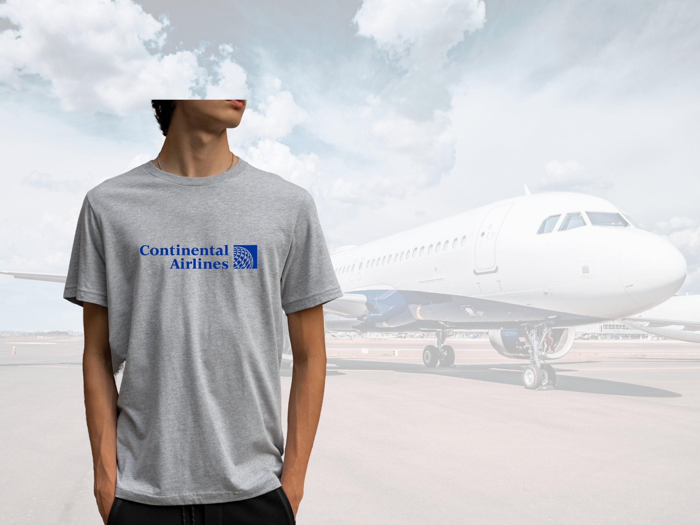 continental airlines tshirt