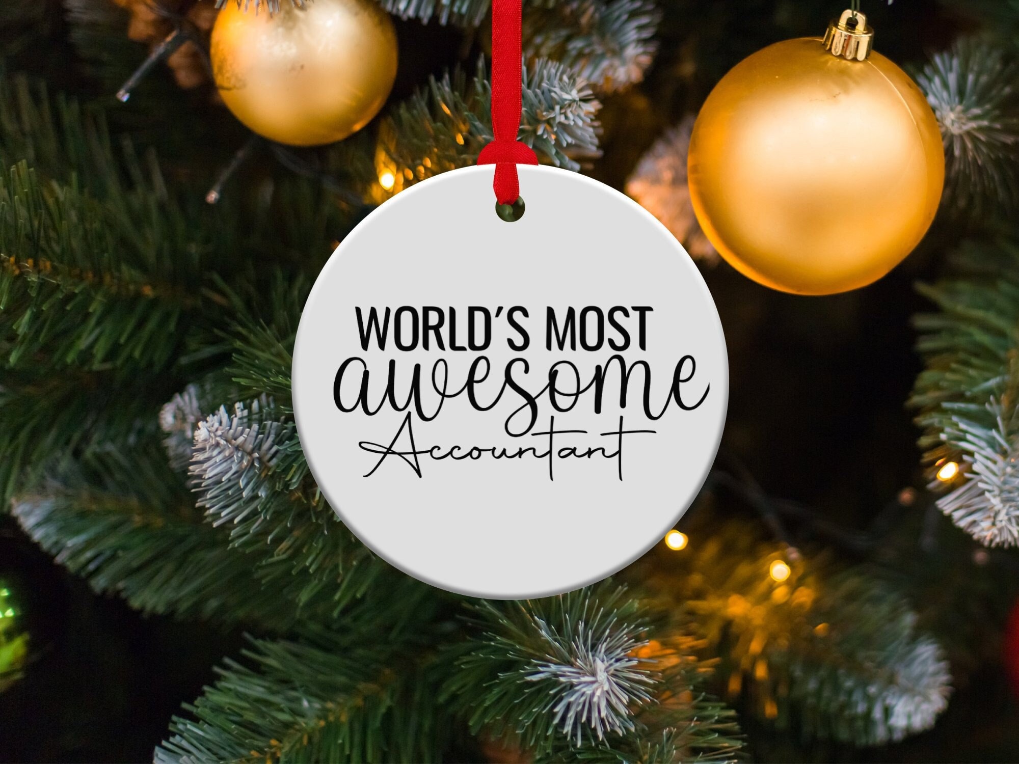 Worlds most Awesome Bookkeeper - Ornament Worlds most Awesome Bookkeeper - Ornament