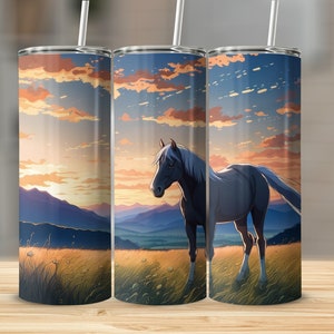 Western Cowboy Cowgirl 20 oz Insulated Skinny Tumbler with straw  Cowgirl Tumblers