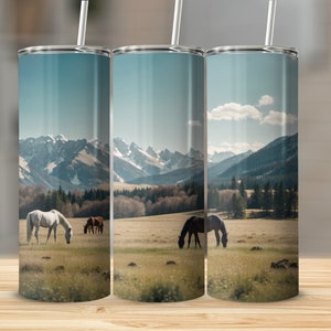 Western Cowboy Cowgirl 20 oz Insulated Skinny Tumbler with straw  Cowgirl Tumblers