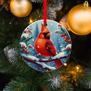 Cardinal Christmas Ornament, Memorial Ornament, Loss of Loved One