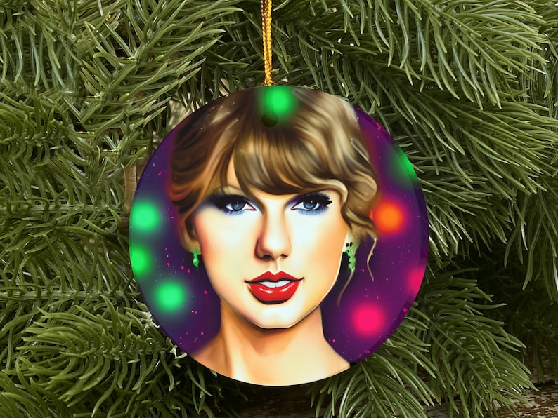Taylor Swift Christmas Ornament Taylorswift Ornament Etsy