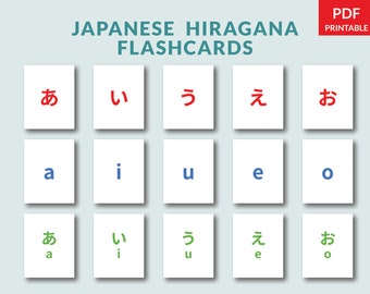 Katakana Cards Etsy