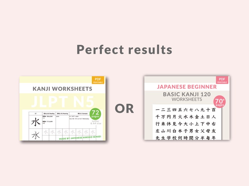 Japanese Kanji Quiz Worksheets JLPT N5 Level - Etsy