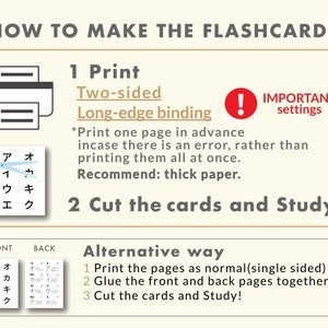 Japanese Katakana Flashcards for Beginners - Etsy