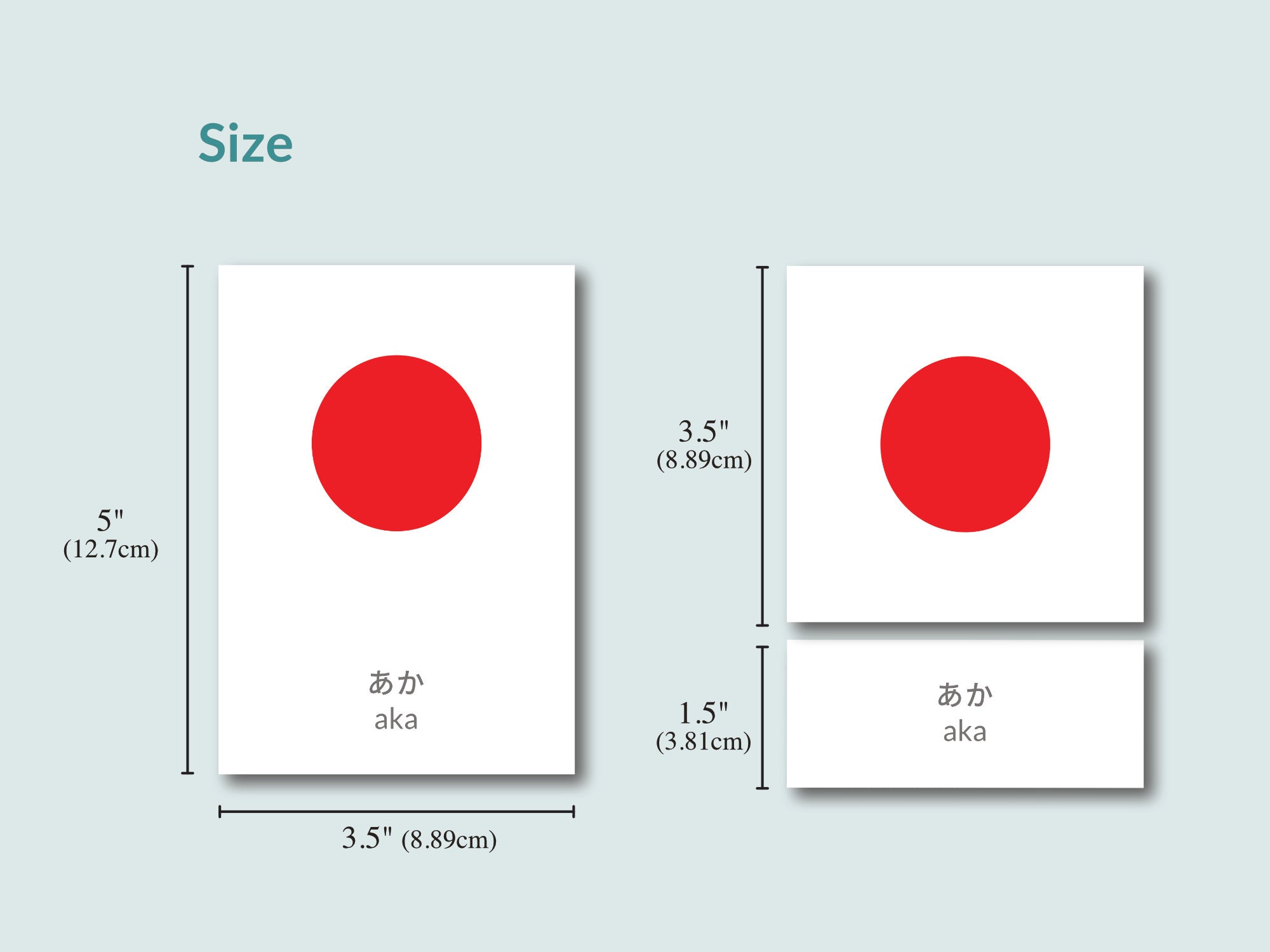 Japanese Color Flashcards Etsy
