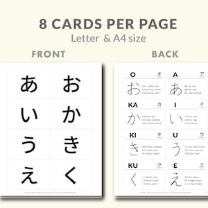 Étudier la langue japonaise, cartes mnémotechniques Hiragana image 6