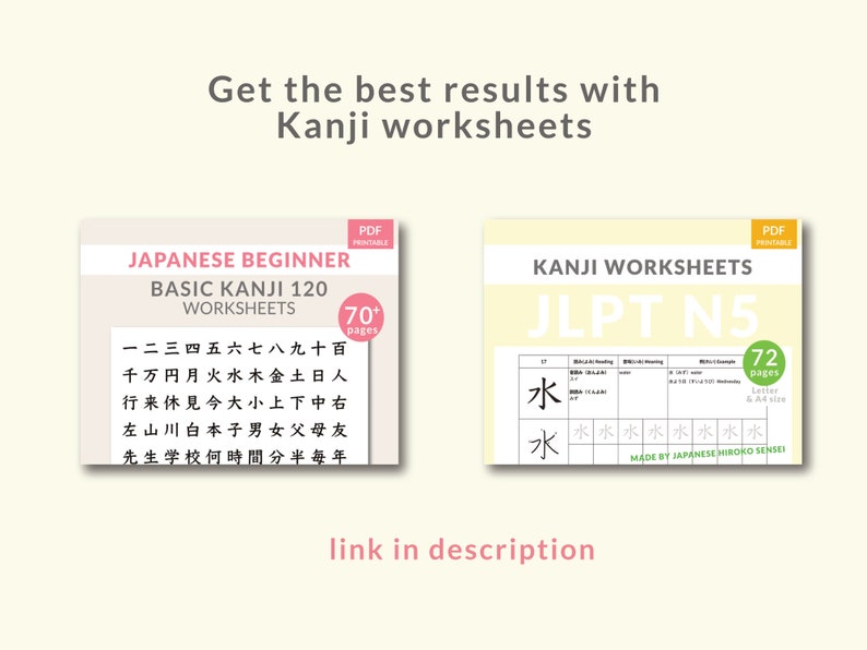 Japanese Kanji Flashcards for Beginners JLPT N5 Level Etsy