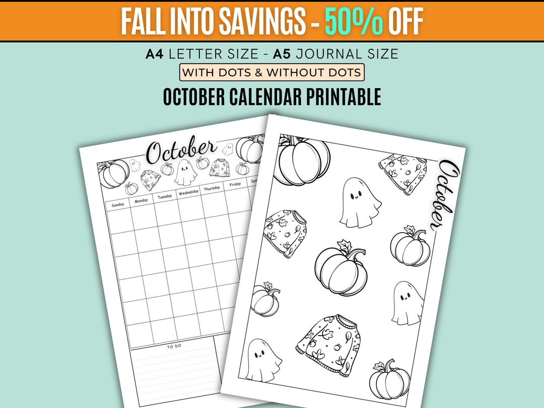 October 2026 Calendar Pages | Printable Monthly, Weekly & Daily ...