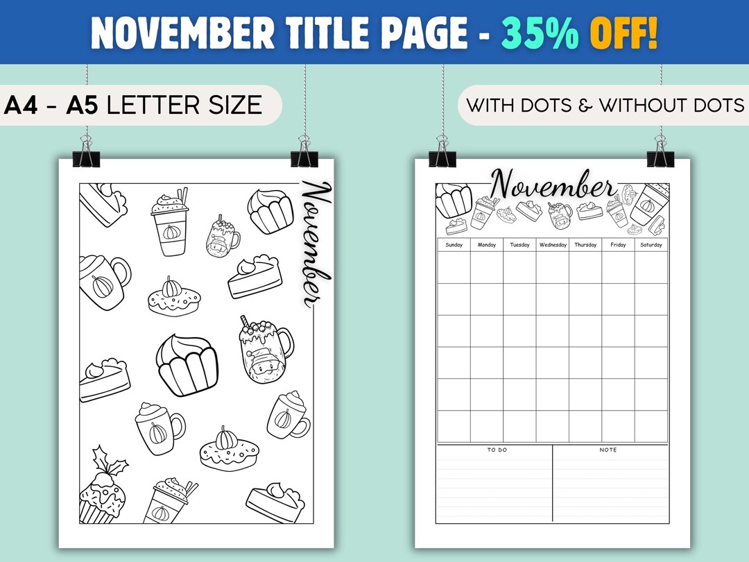 November 2025 Planner Pages | Printable Monthly, Weekly & Daily ...