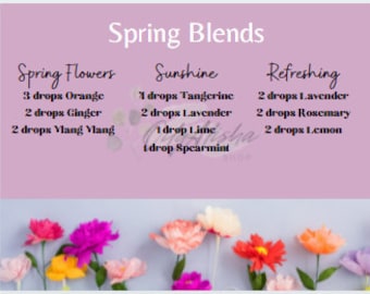 Spring Diffuser Blends Postcard